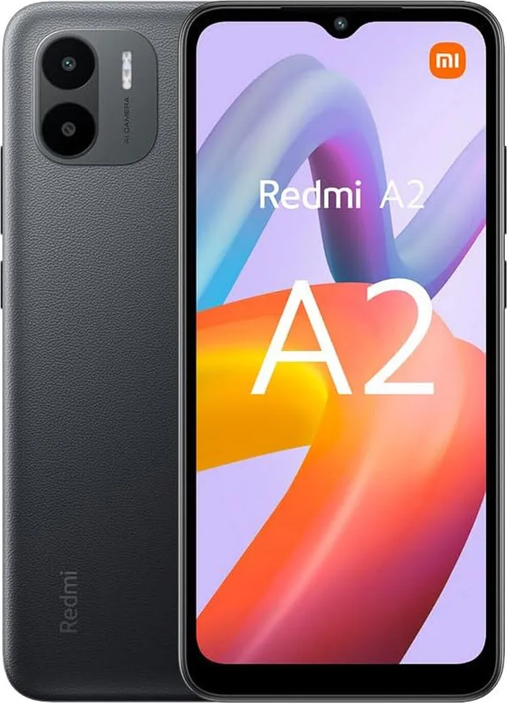 Xiaomi Redmi A2 Noir avec Écran HD+ 6,52" et Batterie Longue Durée 5000mAh
