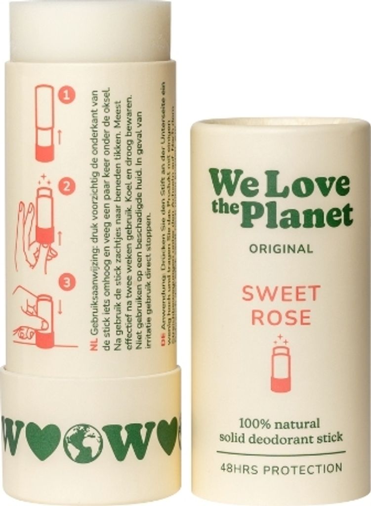 Sweet Rose We Love The Planet Original Deodorant Stick