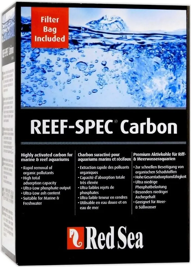 Red Sea Reef-Spec Carbon 200 ml : Charbon Actif Haute Performance