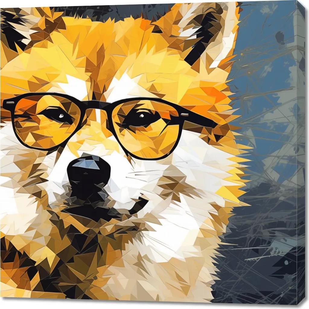 Quadro 100x100 Intellettuale Psiak - Arte Contemporanea Premium