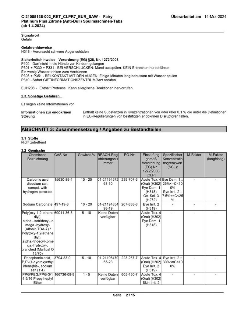 Fairy Platinum Plus All In One tablety do myčky nádobí, Obrázek produktu 5