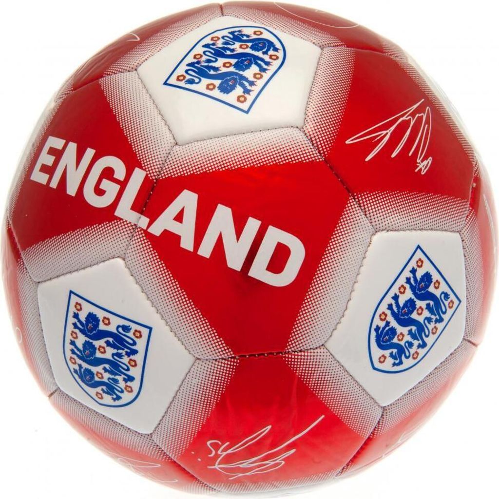 England FA Fußball Unterschriften TA5139 (5) (Rot)