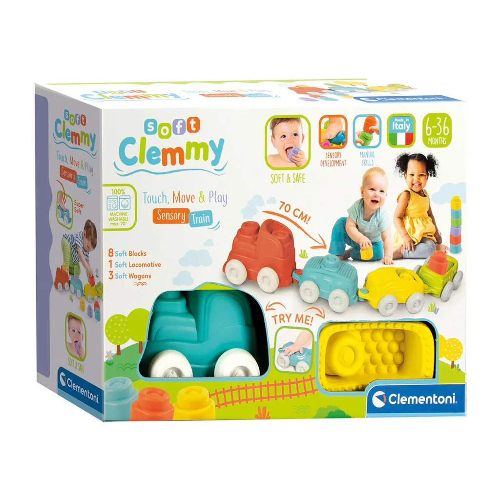 Jouet de construction train Soft Clemmy Junior 12 pièces pour bébé - 20