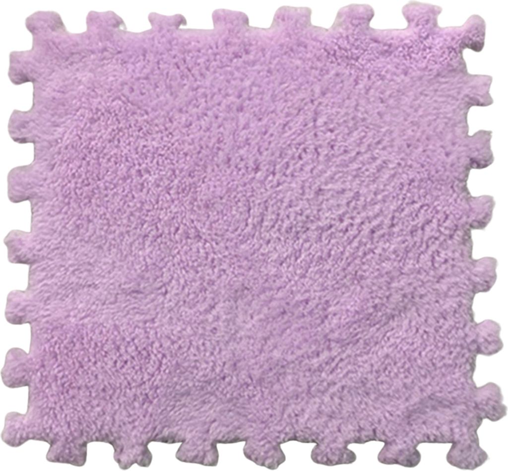 Plüsch-Puzzleteppich, ineinandergreifende Bodenmatte, DIY-Antirutsch-Teppichfliesen, Babyspielmatte für Wohnzimmer, Schlafzimmer, Spielzimmer, Ki...