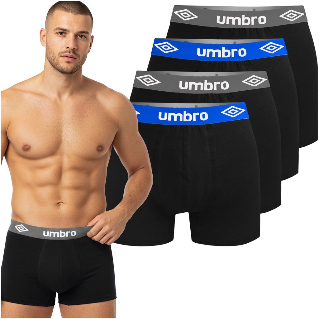 UMBRO Pánské Boxerky 4 ks, Bavlněné Spodní Prádlo, Obrázek produktu 