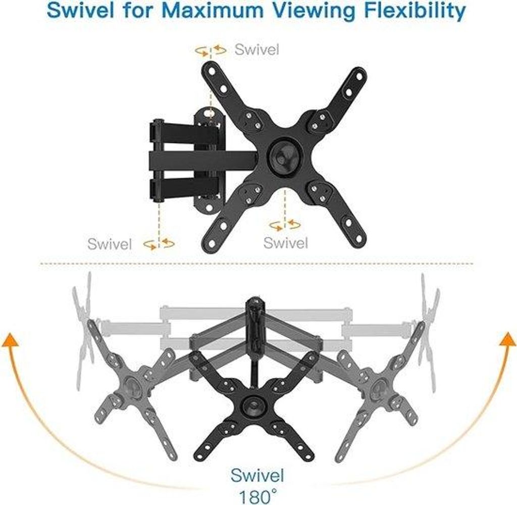 Starker TV-Wandhalter 13-39 Zoll