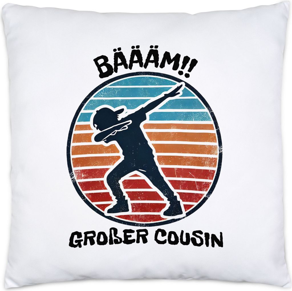 Bääm! Großer Cousin Kissen Ankündigung Dab Geburt Nachwuchs Schwangerschaft