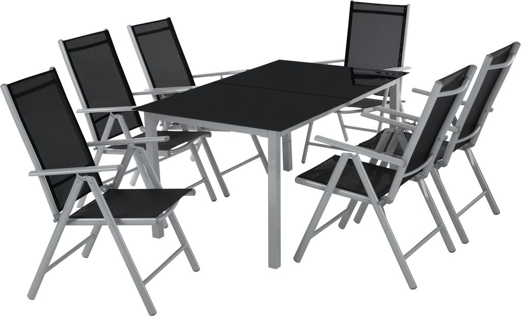 Ensemble de sièges Ercolano en aluminium tectake® pour 6 Image du produit 