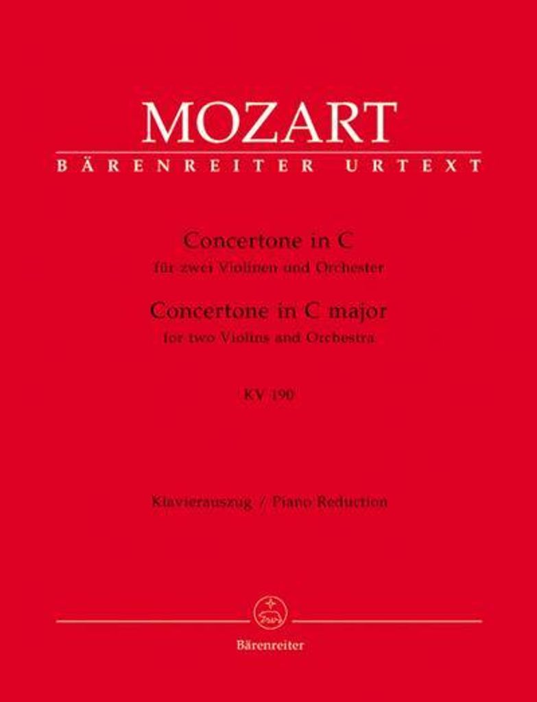 Concertone C-Dur KV190 für2 Violinen und Orchester