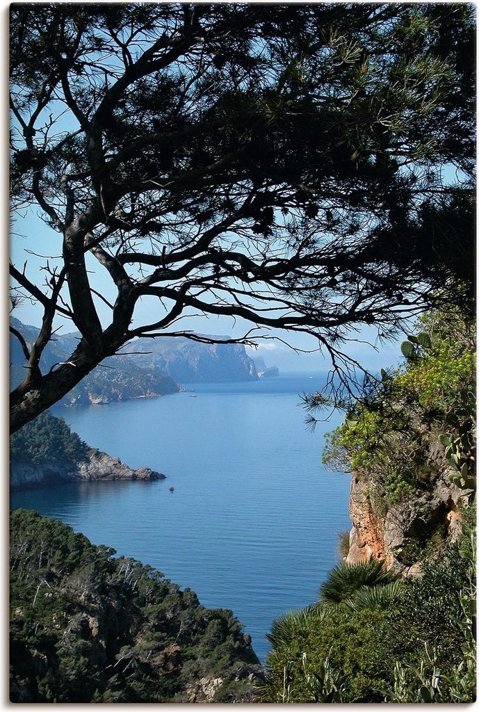 ARTland Leinwandbild Typische Cala auf Mallorca - Spanien Größe: 60x90 cm