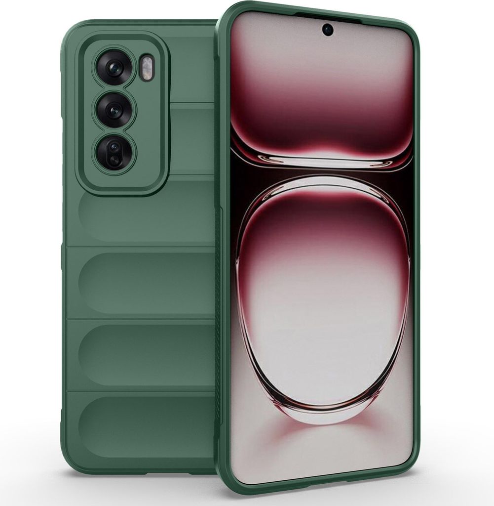 imoshion EasyGrip Back Cover für das Oppo Reno 12 - Dunkelgrün
