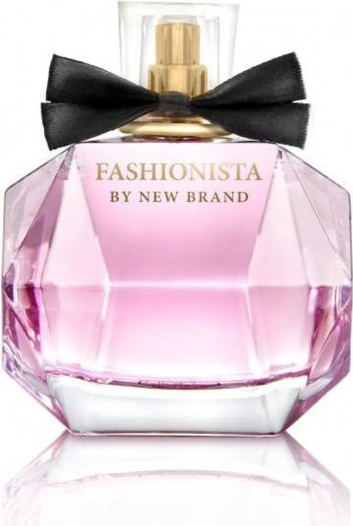 Eau de parfum Fashionista 100 ml flacon élégant rose et noir