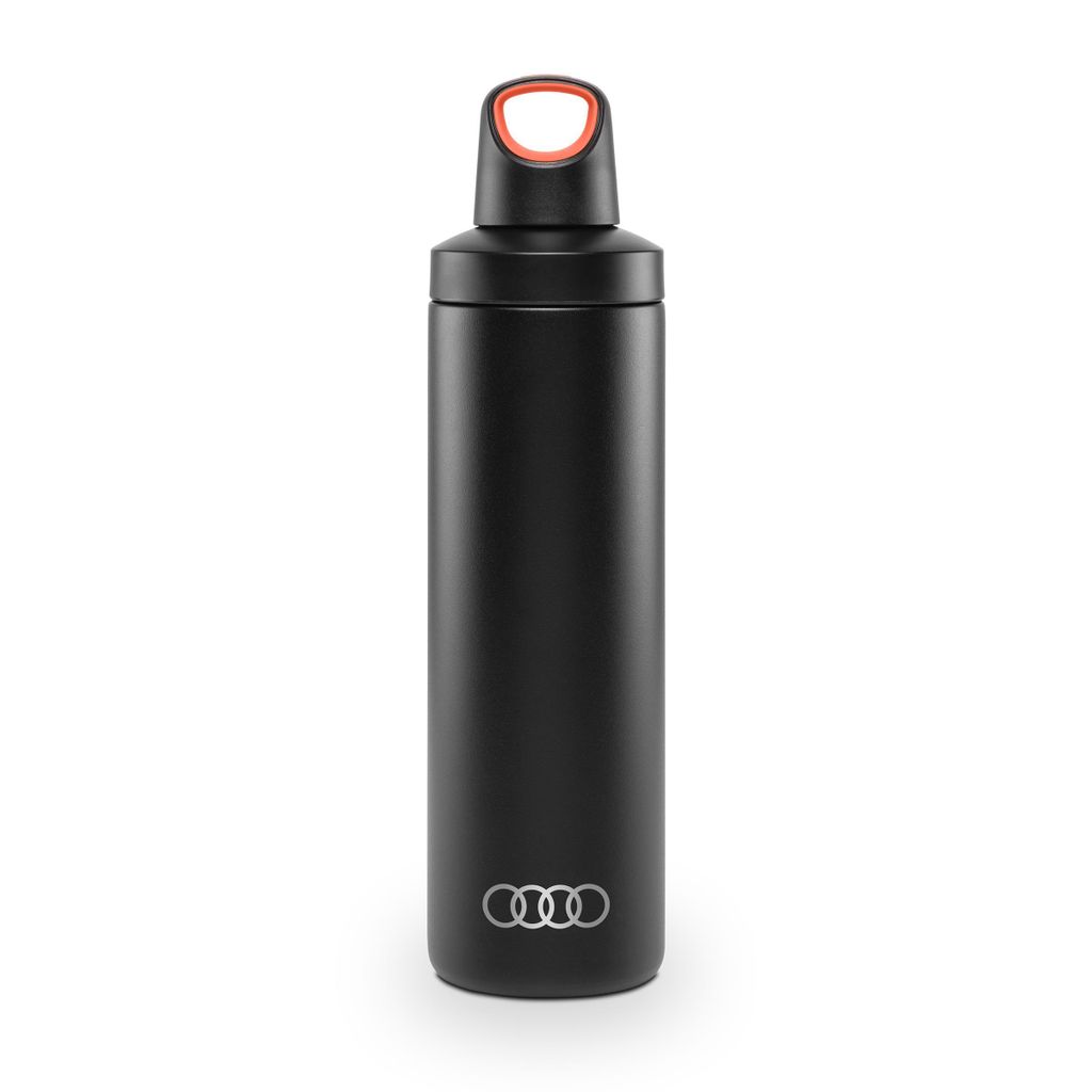 Original Audi Wasserflasche, isoliert, schwarz Produktbild 
