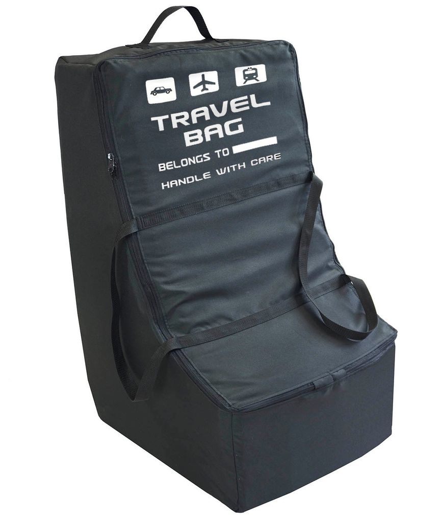 Kindersitz-Reisetasche in Rot oder Schwarz erhältlich ideal für Flughafen-Gate-Check strapazierfähig geringes Gewicht mit doppelt gepolsterten Schultergurten 