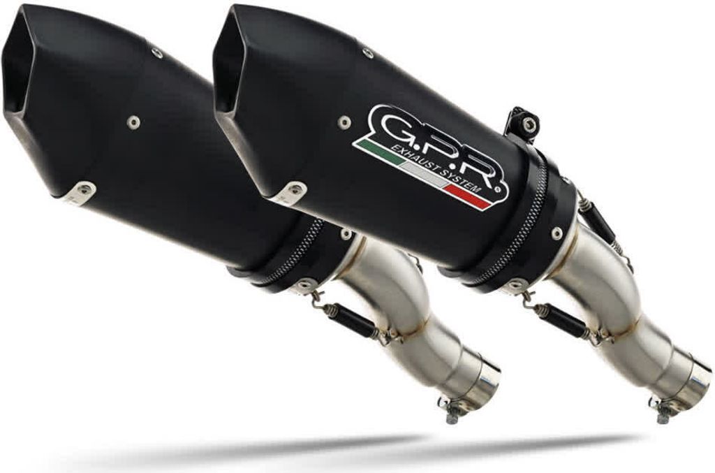 GPR Slip-On Auspuffanlagen GPE Anniversary Schwarz Titan Ducati Hypermotard 1100/1100 Evo
