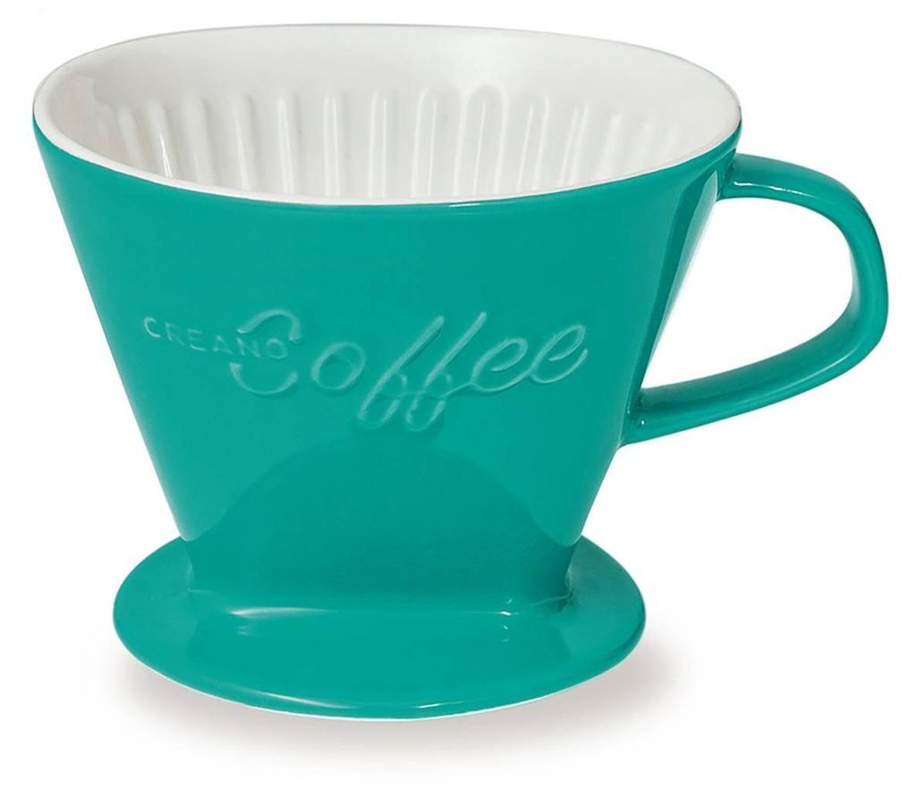 Creano Porzellan Kaffeefilter (Jadegrün), Filter Größe 4 Produktbild 