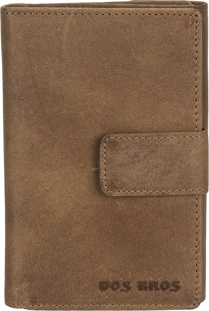 Dos Bros Hunter Damen Leder Geldbörse Geldbeutel Portemonnaie DB-019, Farbe:Hellbraun