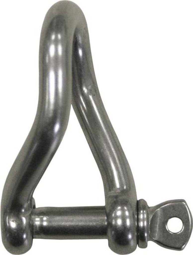 Schäkel gedrehte Form Ø 6 mm Edelstahl V4A
