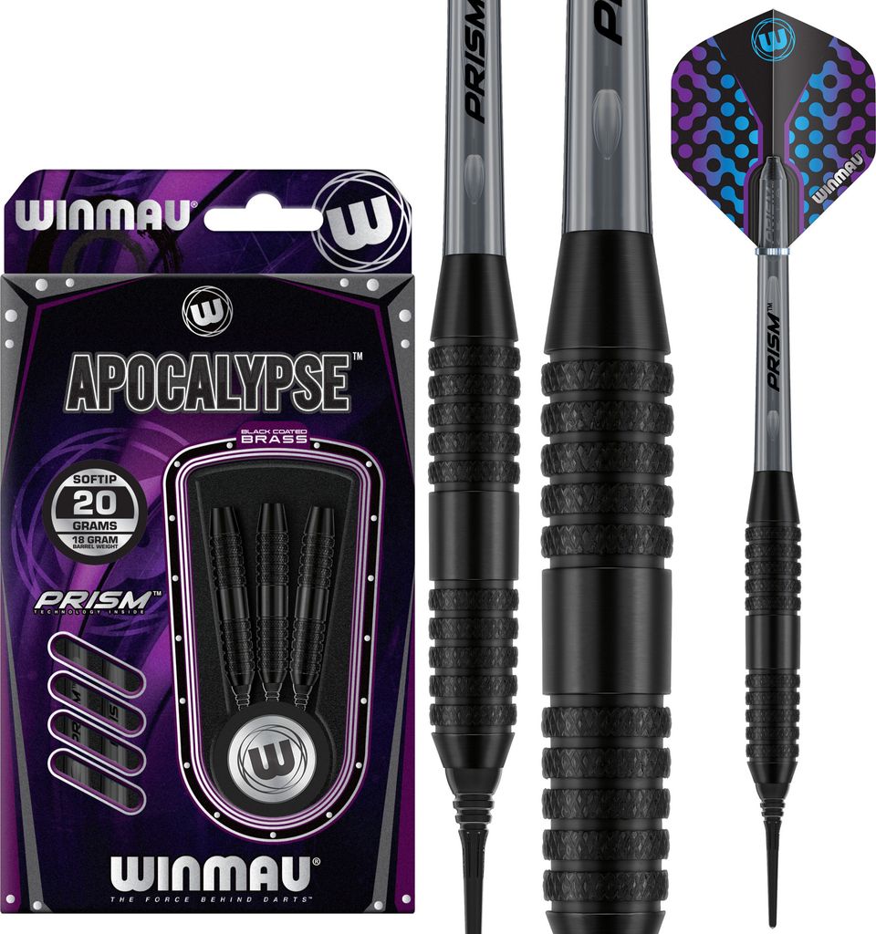 Softdart Winmau Apocalypse Brass 2222-20g Produktbild 