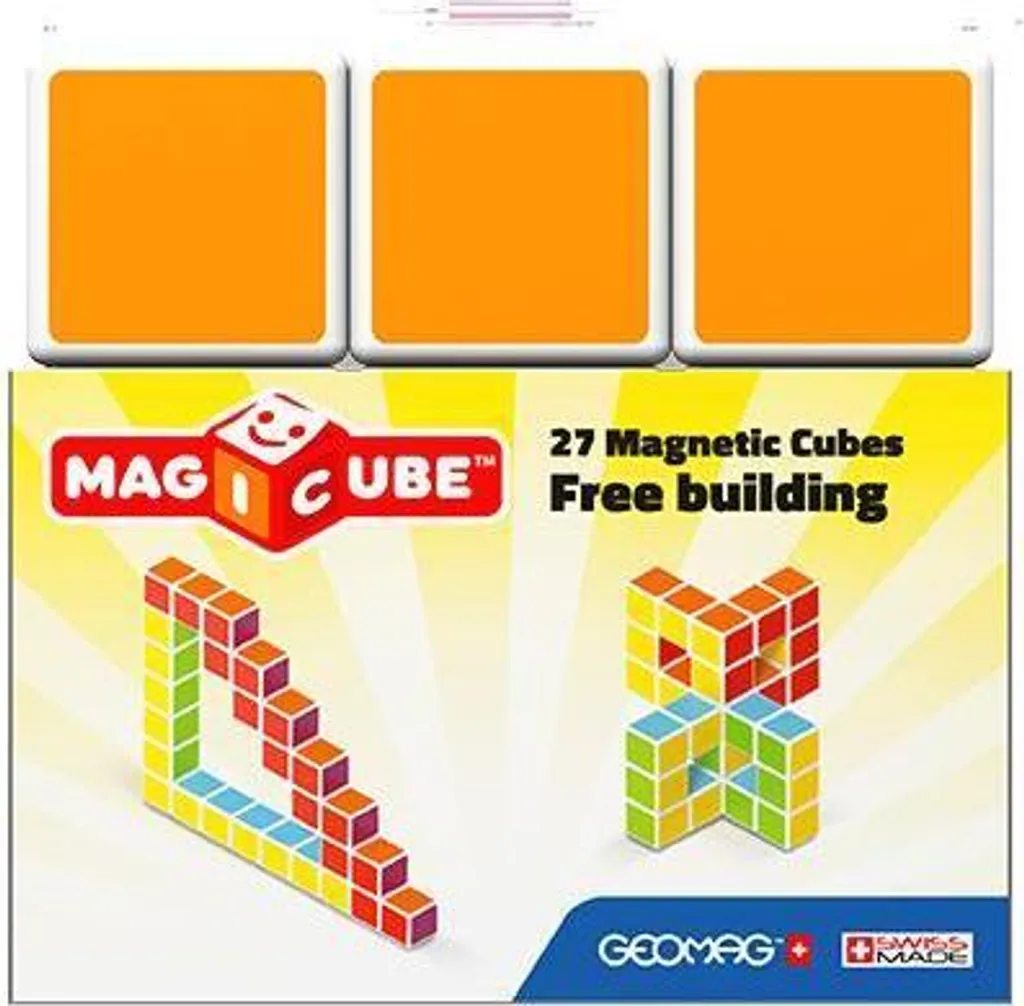 Fini les blocs qui tombent : Geomag Magicube 27 pcs Construction magnétique