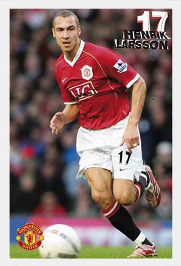 Poster Henrik Larsson Celtic con Cornice Shinsuke Maxi Bianco 61x91.5
