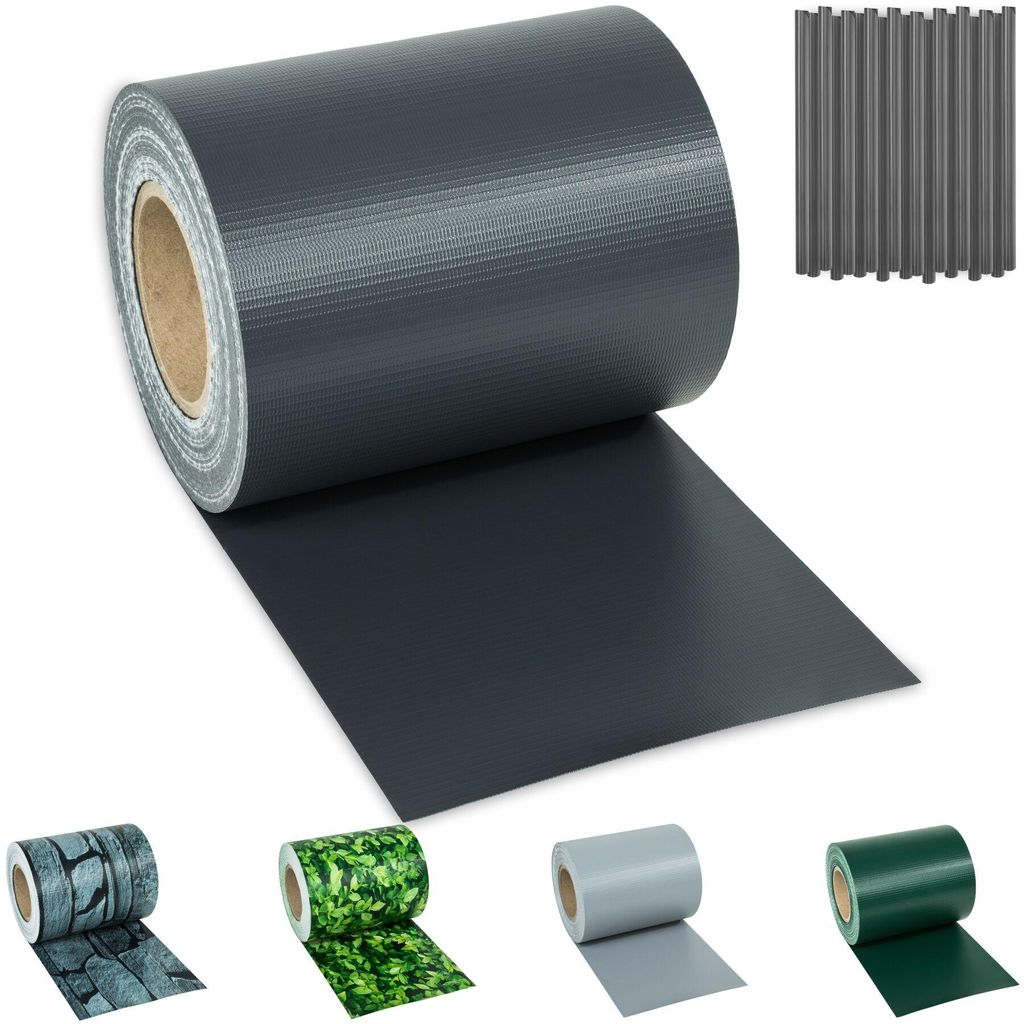 tectake® Sichtschutzstreifen für Einzelstab- und Produktbild 