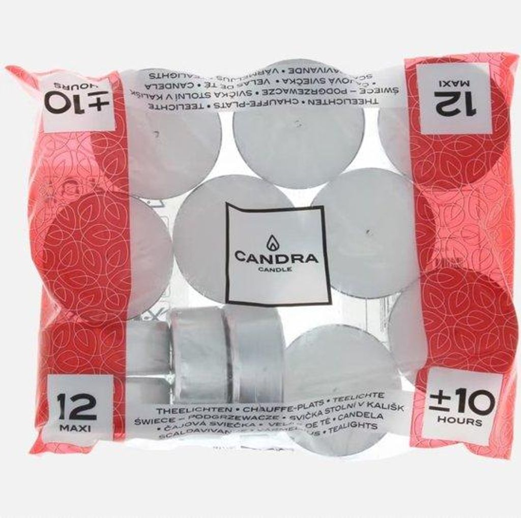 Candra Candle Teelichter XL 12 Stück Produktbild 