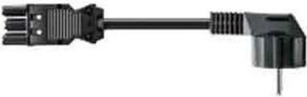 Bachmann Câble d'alimentation de 1,5m avec Fiche Schuko Noire robuste