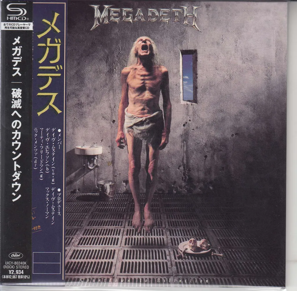 Megadeth CD SHM Countdown To Extinction Pochette Carton Papersleeve