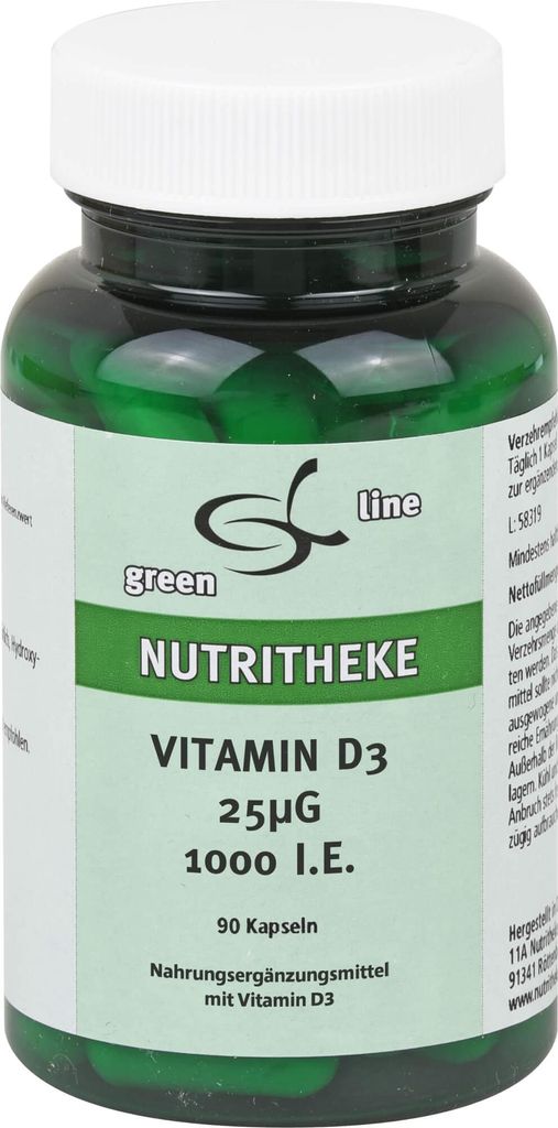 VITAMIN D3 25 Ug 1000 IE, 90 St KAP