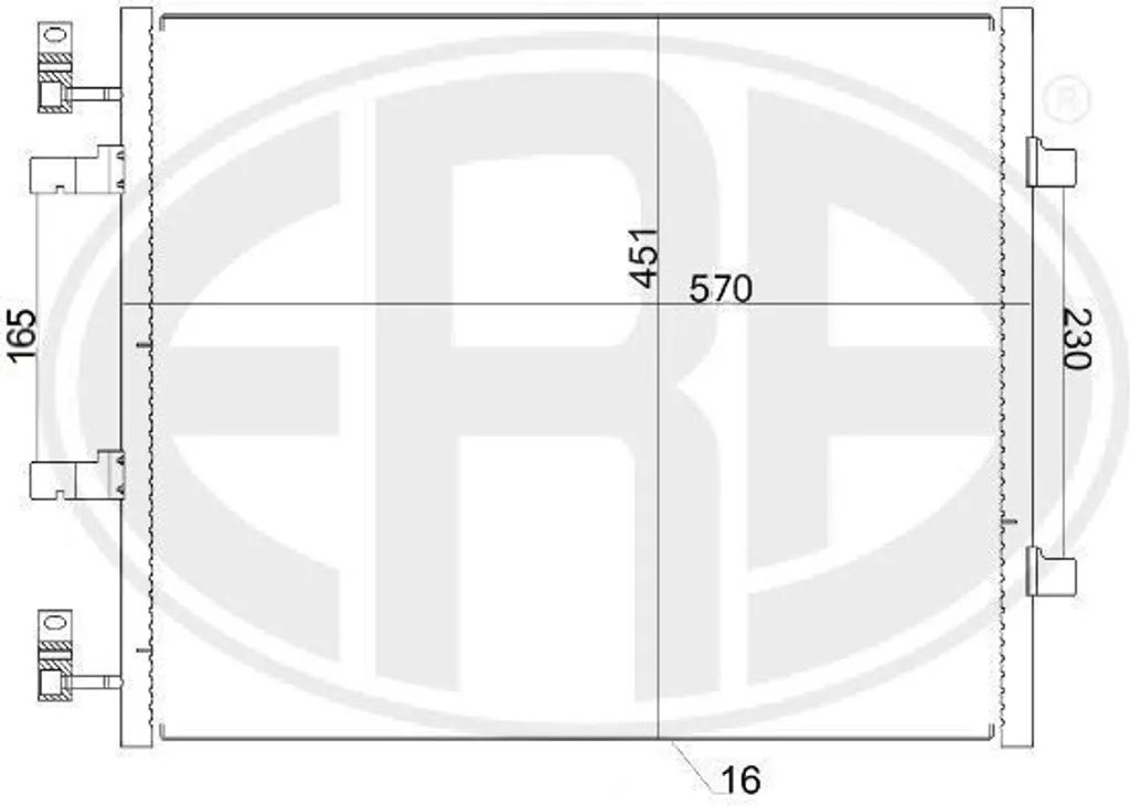 Condenseur de clim pour Renault Trafic II et Opel Vivaro A - Qualité OE
