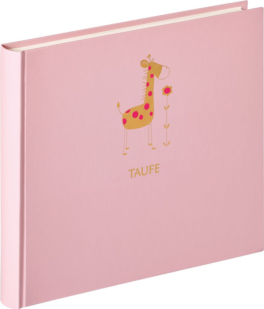 Walther, MT-148-R,Babyalbum Meine Taufe Baby Animal, rosa, 28X25 cm