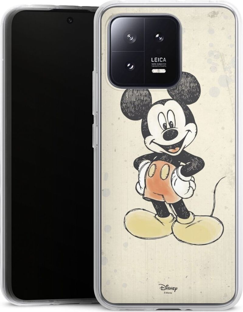 DeinDesign Handyhülle für Xiaomi 13 Silikon Hülle Case Smartphone Schutzhülle Mickey & Minnie Mouse Offizielles Lizenzprodukt Wasserfarbe