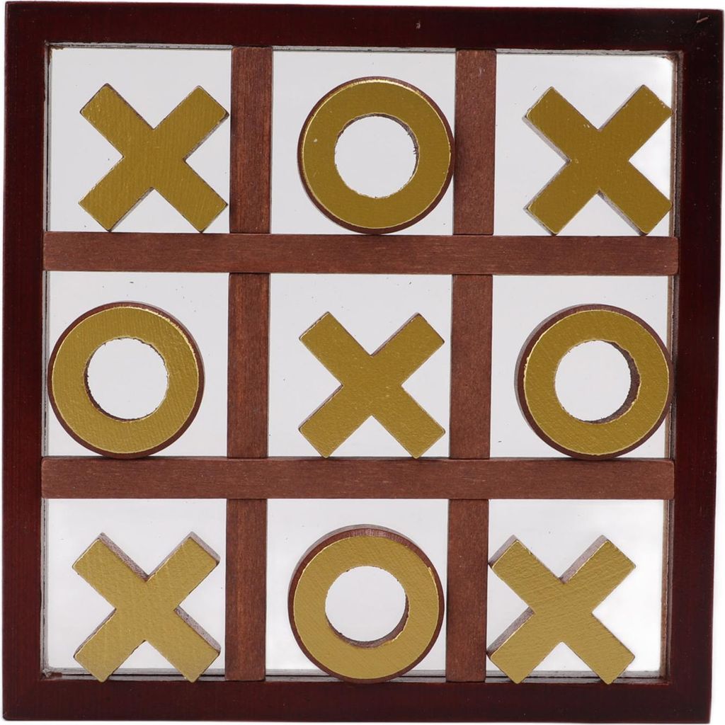 XO Holzbrettspiel Toe Couchtisch Dekor Interaktives Puzzle für Kinder Familie