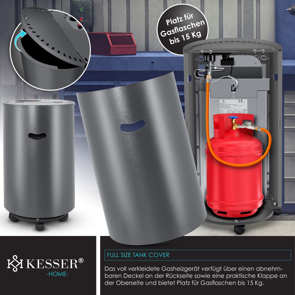 KESSER® Gasheizer Keramik 4200 Watt Gas Heizstrahler inkl. Produktbild 9