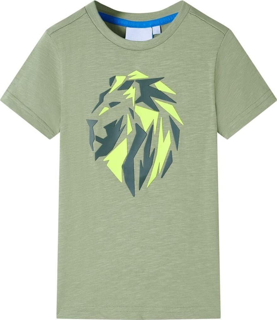 Kinder-T-Shirt Helles Khaki 140