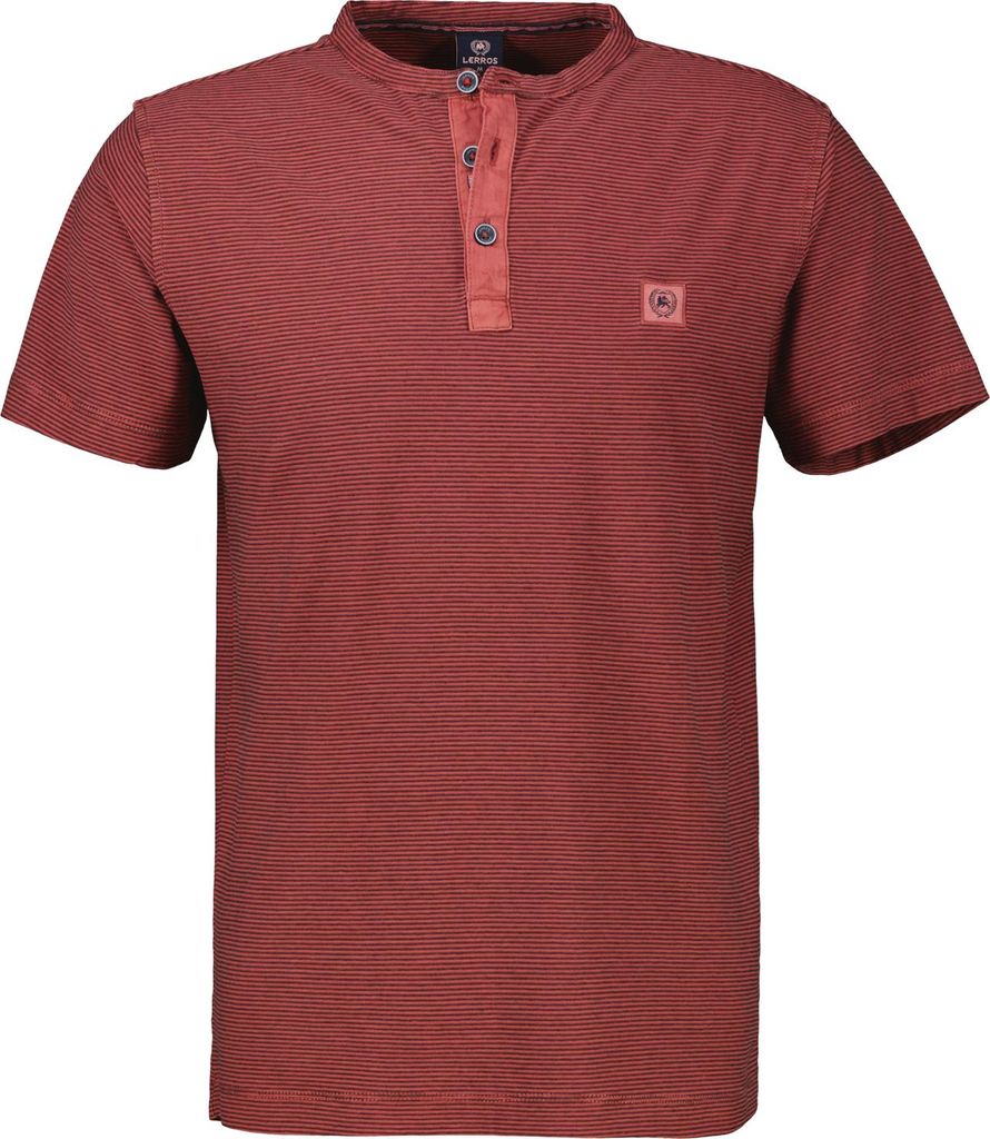 Lerros - Herren Serafino Kurzarm T-Shirt, Regular Fit, Produktbild 