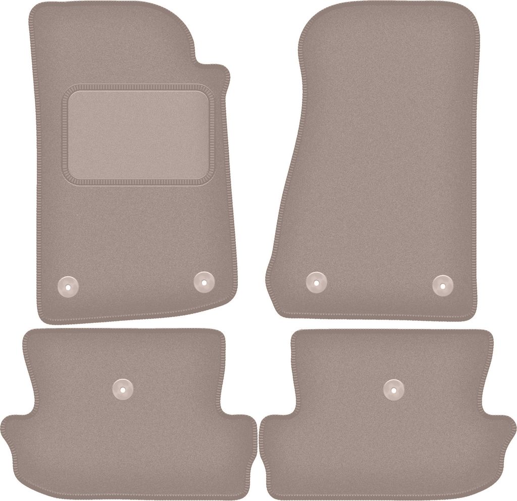 Velours-Autoteppiche für: Jeep Wrangler Jl 4 Türen (2017-) Beige