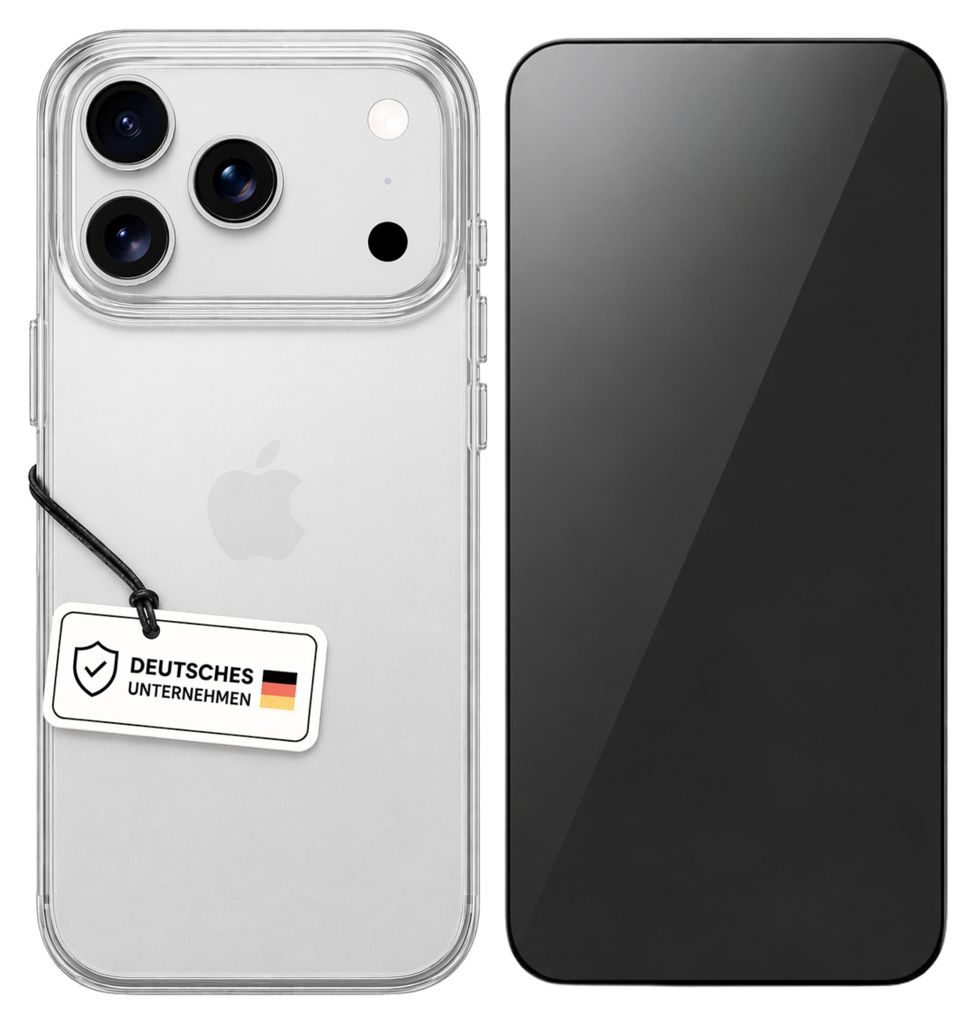 Transparente Hülle für iPhone mit Displayschutz – IPhone 14 Produktbild 