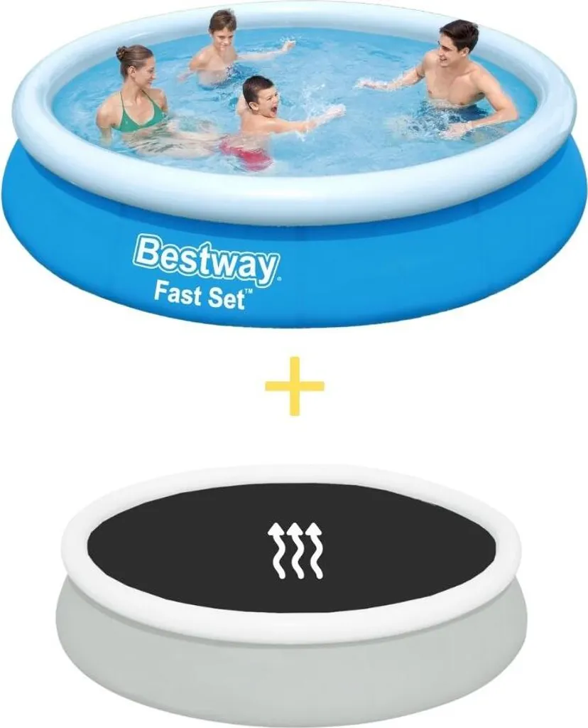 Piscina Fuori Terra Bestway 366x76 Fast Set + Copertura Solare