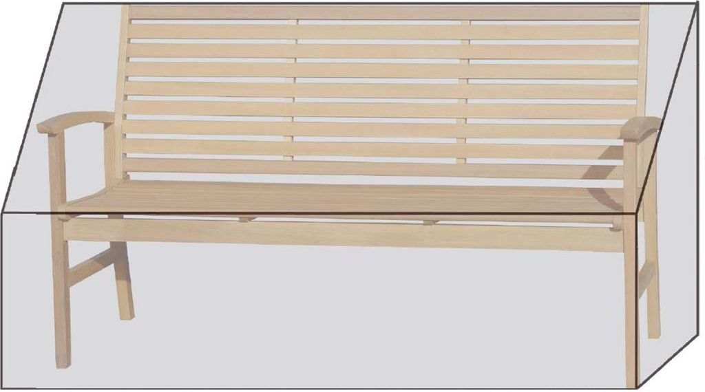 Grasekamp Black Premium Gartenbankhülle 200x70x85cm / garden bench cover / atmungsaktiv / breathable