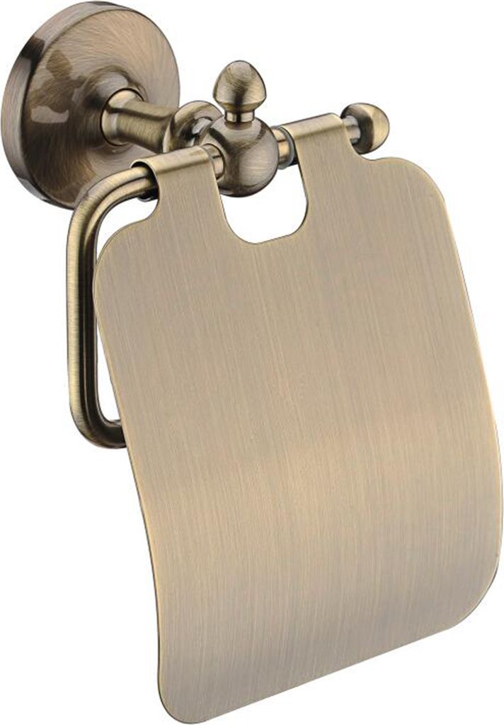 PaulGurkes WC-Papierhalter Nostalgie Bronze Messing Retro Papierhalter