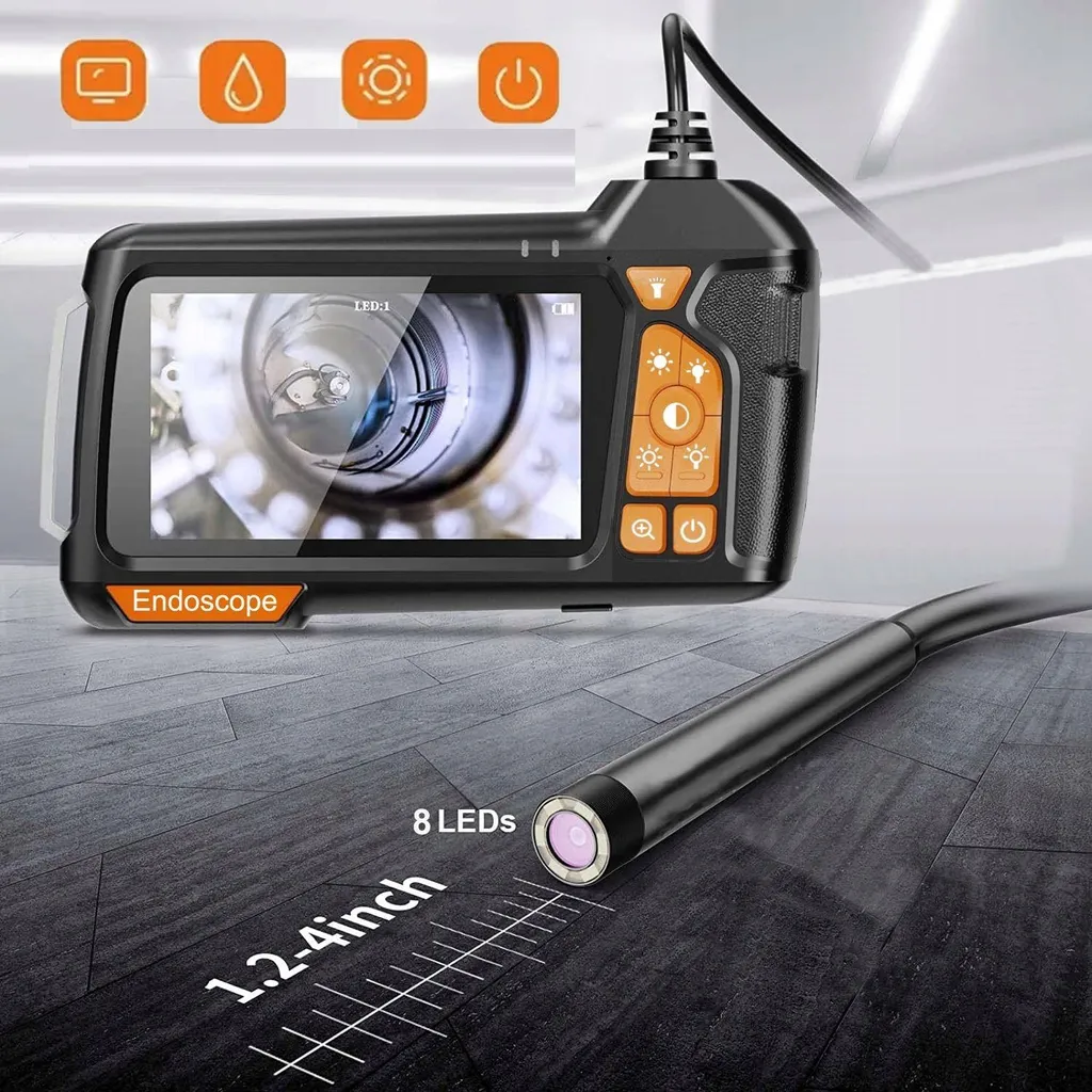 Endoscope rigide avec écran intégré 4,3 pouces et câble de 2 mètres - 7
