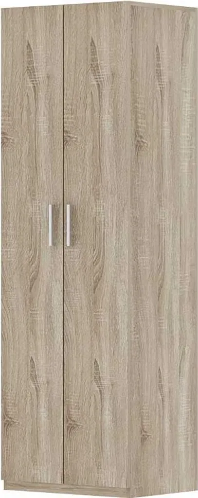 Penderie de rangement Mike 2 portes chêne Sonoma - Armoire H180 x L60