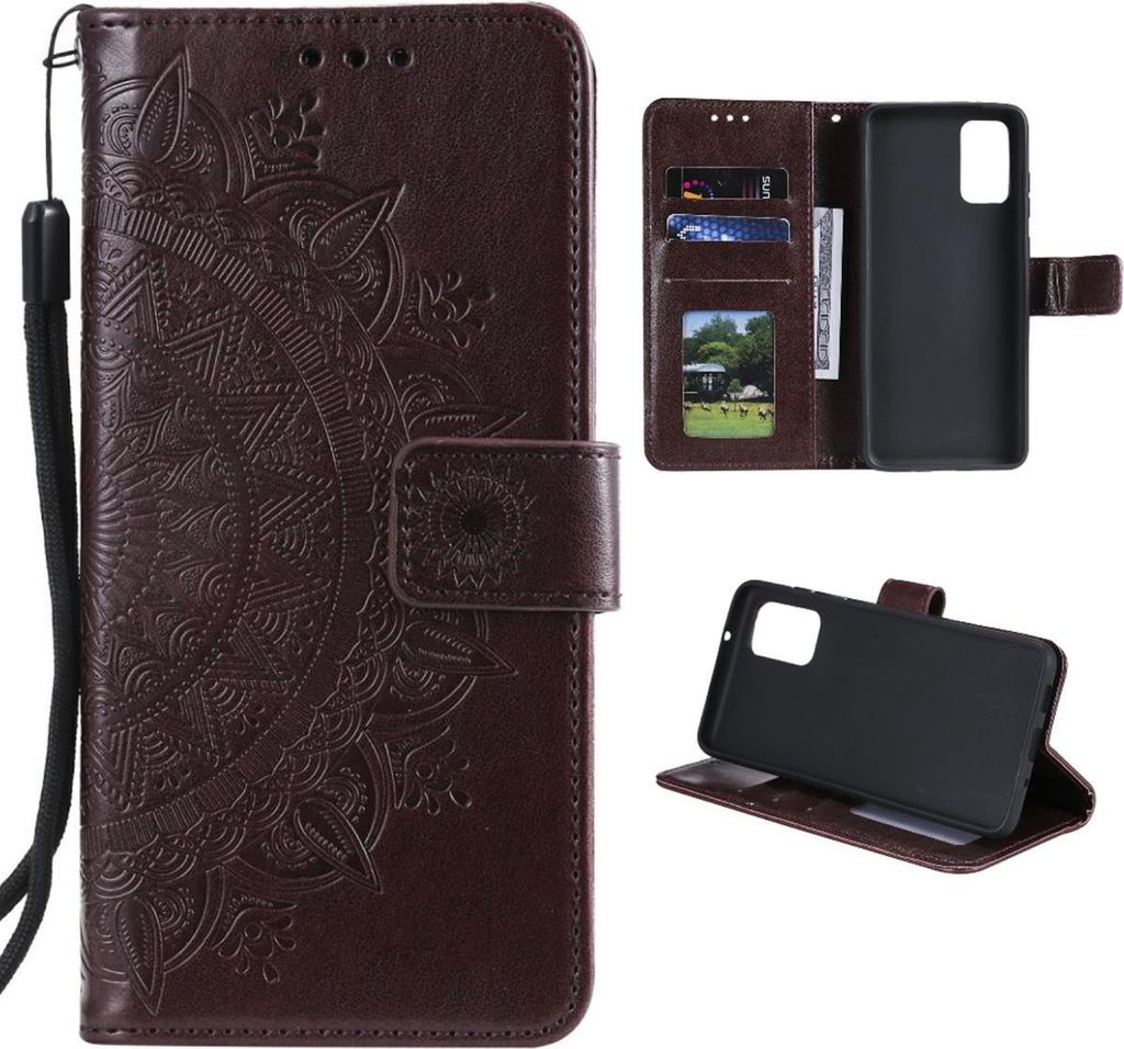 Hülle für Samsung Galaxy A03s Handyhülle Tasche Flip Case Cover Etui Mandala