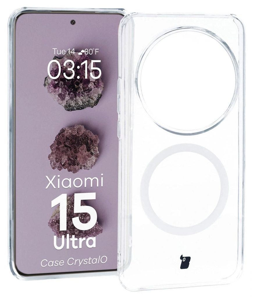 Bizon Case CrystalO Magnetic Xiaomi 15 Ultra klar