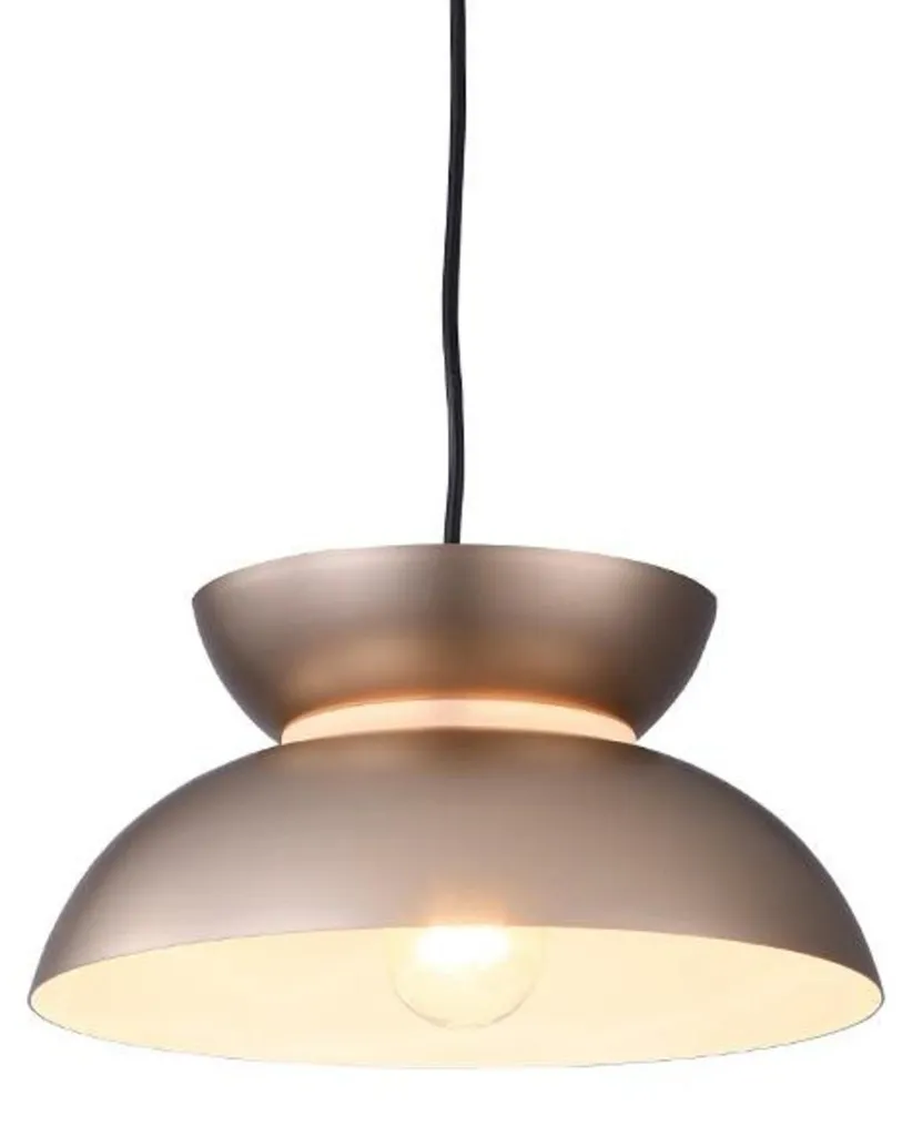 Suspension réglable bronze doré pour plafond haut, luminaire E27 ACA