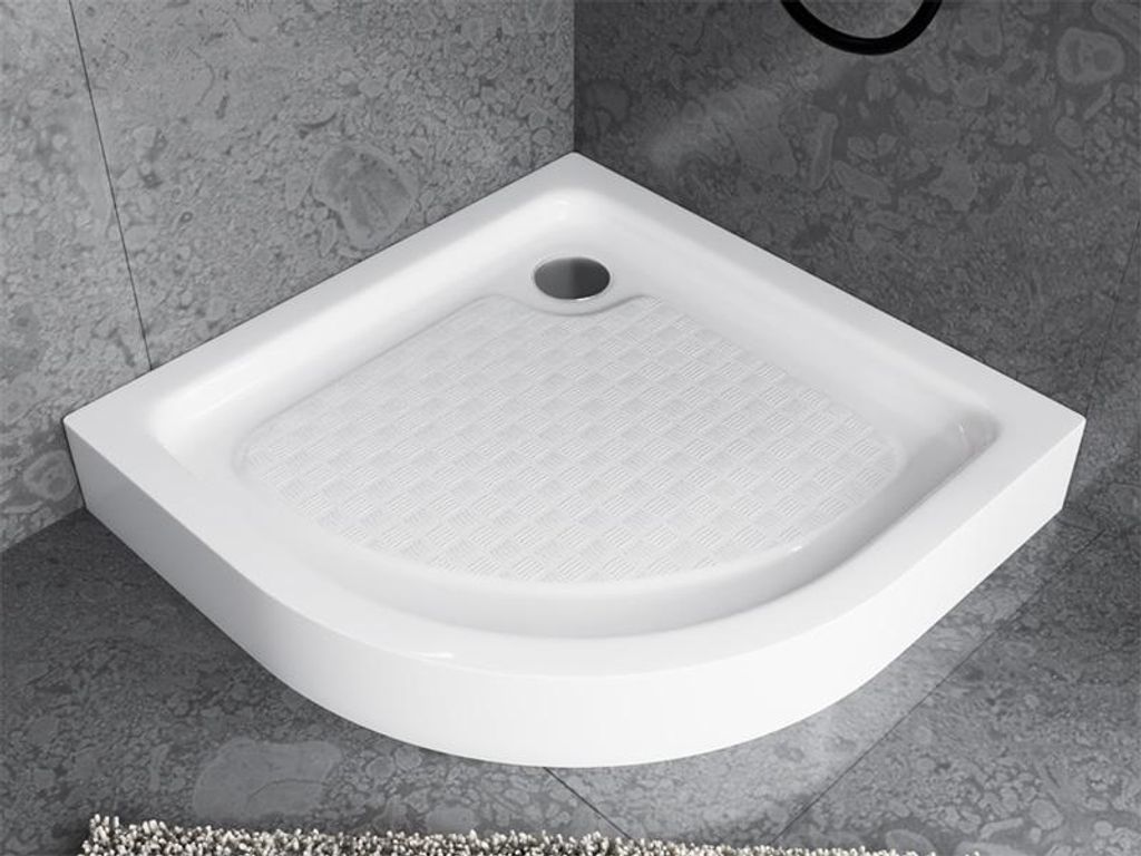 ECOLAM Receveur de douche Semi-circulaire Ben 90x90 x 15 cm Image du produit 