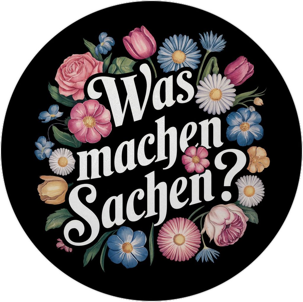 Was machen Sachen Blumensprache Magnet rund