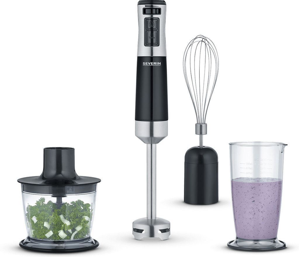 Stabmixer Edelstahl Rührstab SEVERIN SM 3772 Zubehör-Set Produktbild